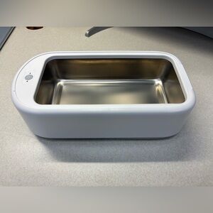 White and Silver Ultrasonic Cleaner for Jewelry, Watch and Retainer